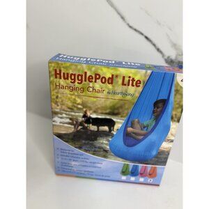 HugglePod Lite Indoor Outdoor Hanging Kids Hammock Chair, Purple Seat Portable